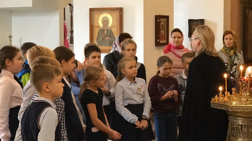 Экскурсия в храм для учеников, изучающих модуль "Основы светской этики"