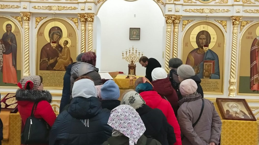 Встреча настоятеля храма сщмч.Ермогена, Патриарха Московского и всея Руси, в Южном Тушино с преподавателями и директором ГБОУ Школа №1286.