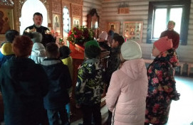 Внешкольное мероприятие в храме.