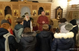 Встреча в храме прпп. Кирилла и Марии в Северном Тушине с учениками 4-го класса ГБОУ Школа № 883