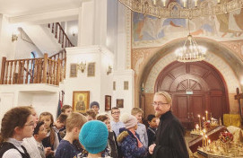 "Православный храм" урок в храме Всемилостивого Спаса