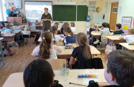 Занятие, посвященное празднику Покрова