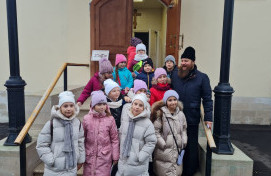 В гостях у батюшки.
