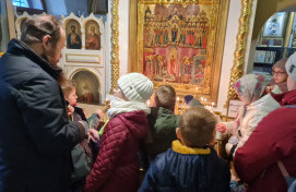 В гостях у батюшки.