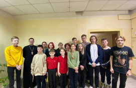 Встреча батюшки с учащимися 11 класса